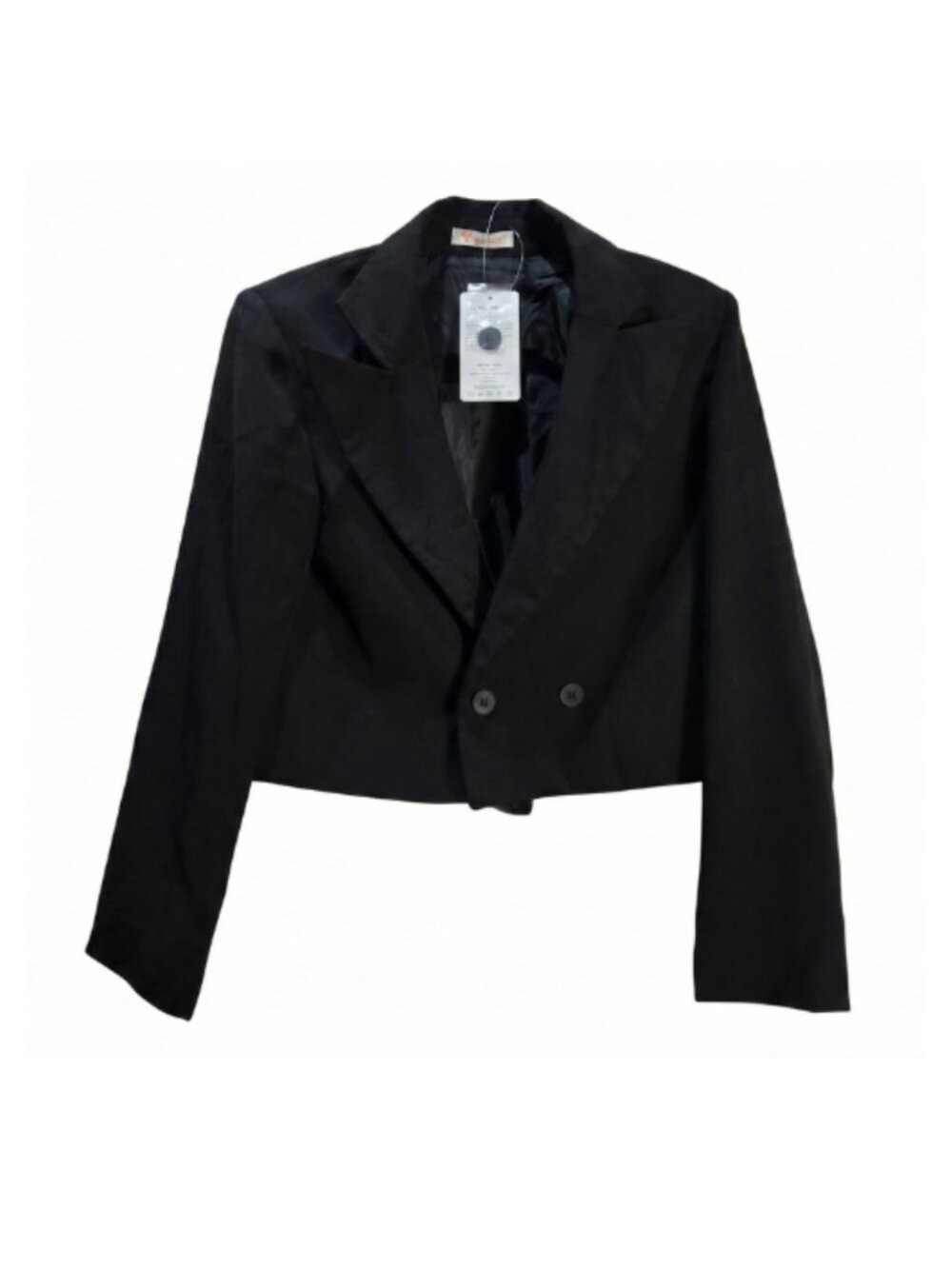 NWT | Kirundo Cropped Black Blazer | Double Button Detail | Size Small - Picture 2 of 8
